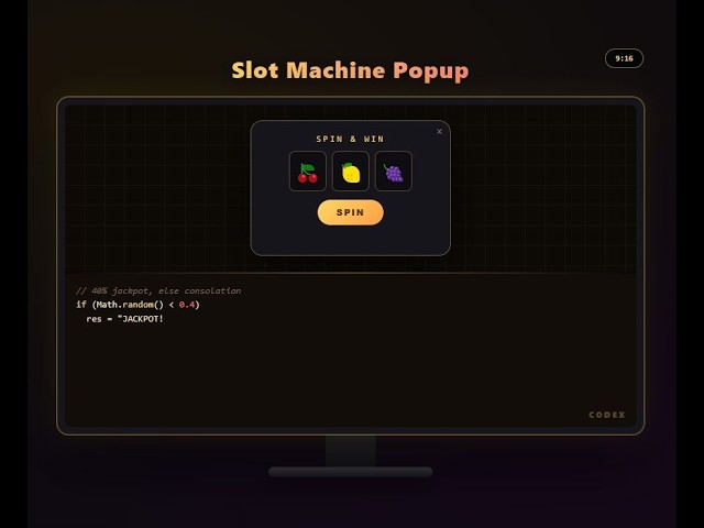 5 GAMIFIED Popups — Slot Machine, Pick a Card, Mystery Box | CSS + JS ($5)