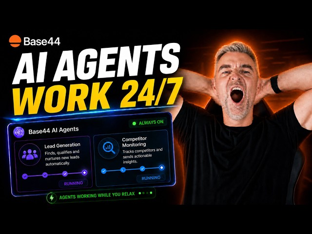 Base44 AI Agents Run Your Business 24/7 (No Coding)