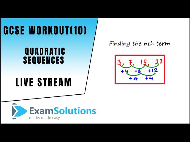 GCSE Maths Workout (10) | ExamSolutions