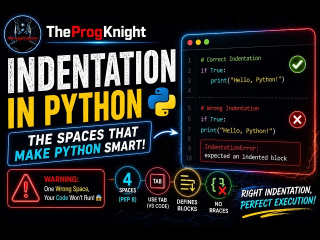 Python Indentation Explained in 12 Minutes | Beginner’s Guide | Python Tutorial