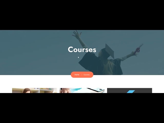 Online Course Website design | eLearning Platform & LMS Website Demo