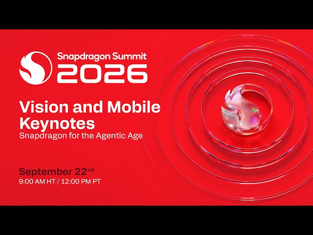 Snapdragon Summit 2026 Day 1: CEO Vision and Mobile Keynotes | Snapdragon for the Agentic Age
