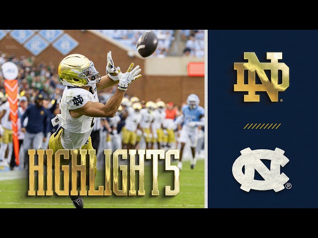 The Irish Beat UNC in a DOWNPOUR! ☘️🌧️|Highlights at North Carolina (10.3.26) | Notre Dame Football
