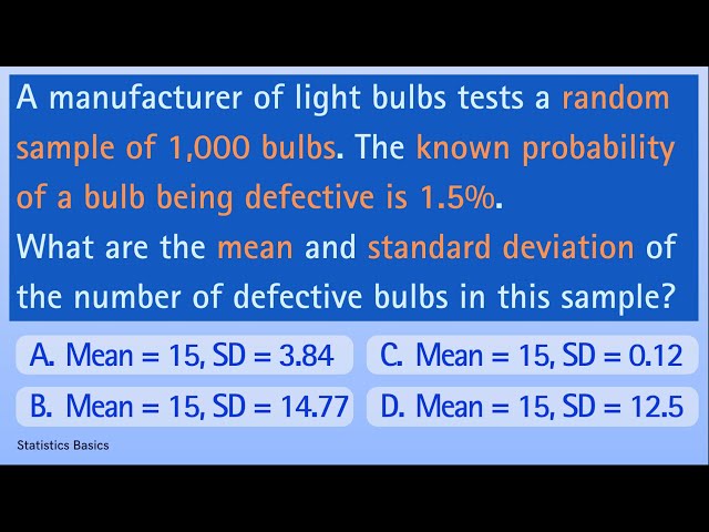 Binomial Distribution | Quiz 6: Mean and Standard Deviation
