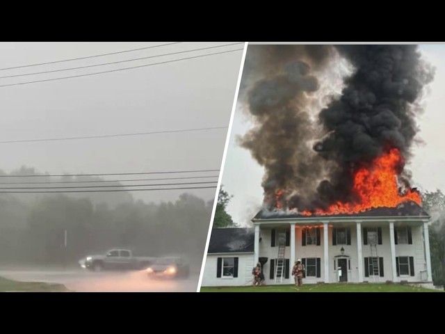 Storms cause power outages, lightning strike fire in Montgomery County | NBC4 Washington