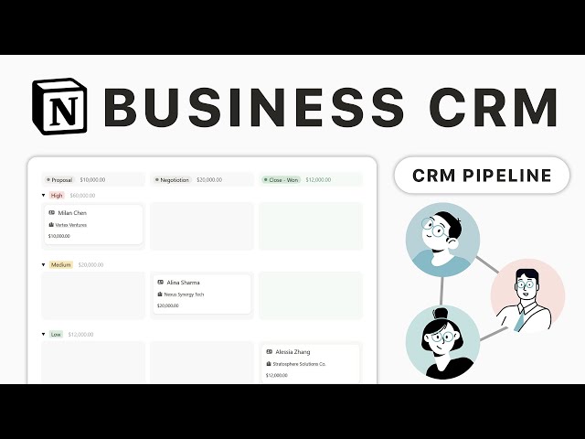 How to use Notion CRM System and Sales Pipeline to Track Clients, Deals & Follow-Ups