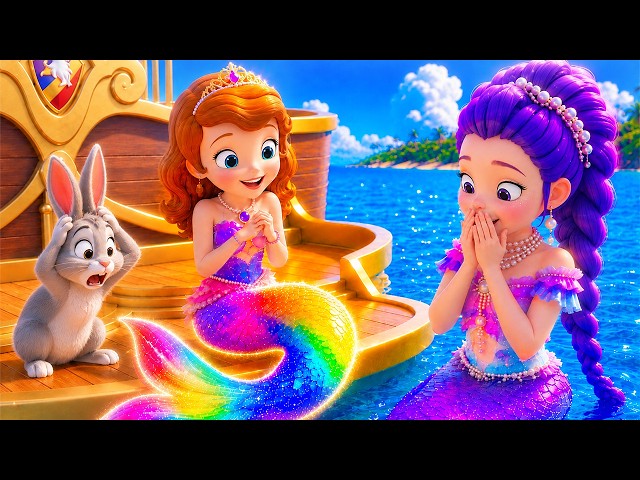¡Sofia The First conoce a la sirena Rumi! 🧜‍♀️ ¡Sofia se transforma en sirena! Aventura de Prince...