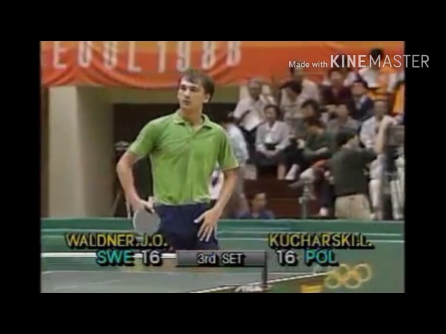 Table Tennis Olympic 1988 Waldner vs Kucharski highlights