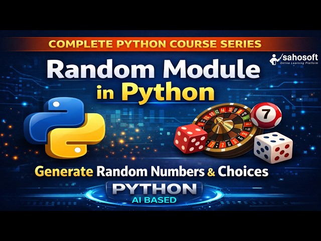 Random Module in Python 🔥 | Generate Random Numbers & Choices | Python AI based