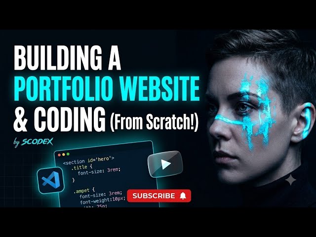 I Built a Stunning Portfolio Website Using Only HTML & CSS 🤯