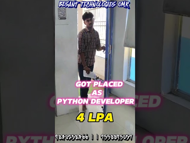 Officially starting my career as a Python developer!