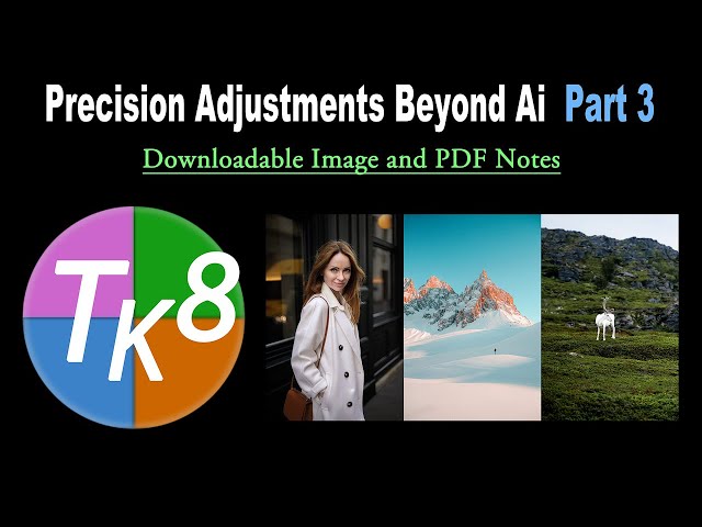 TK FRIDAY: Precision Adjustments Beyond Ai (Part 3) with Downloadable PDF Notes and Stock Images