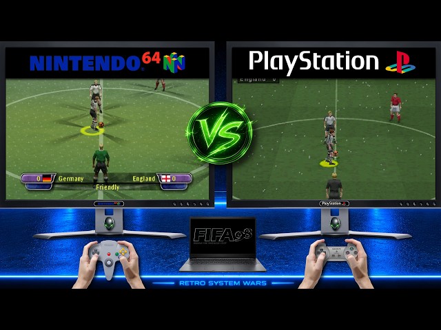 FIFA: Road to World Cup 98 – Nintendo 64 (N64) vs Sony PlayStation (PS1) | Real Comparison