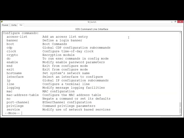 Configuring a switch hostname In Networking