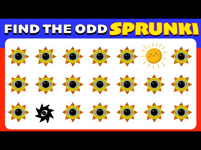Find The odd One Out - Sprunki Incredibox Edition | Easy , Medium,Hard | Emoji Quiz