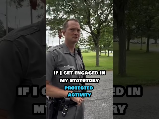 Officer Doesn't Know 1st Amendment Rights!