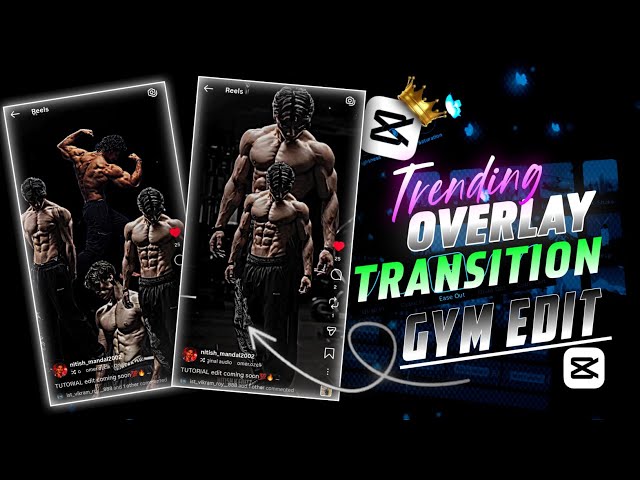 Trending Overlay transition gym video edit // how to make gym edit on capcut tutorial // capcut🔥
