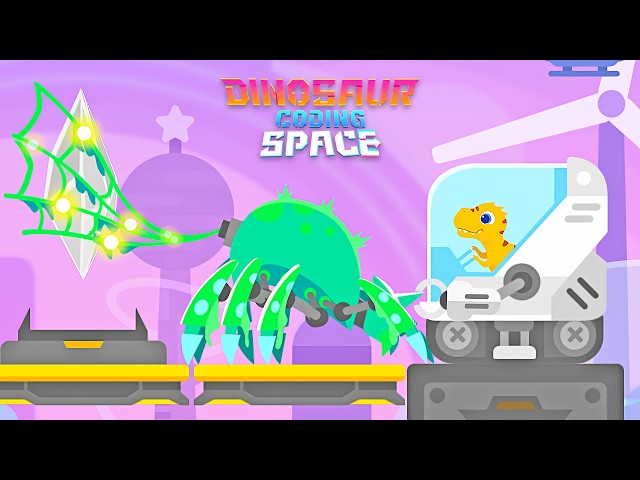 Dinosaur Coding Space #1 - Pilot Dinosaur Mechs Across Planets