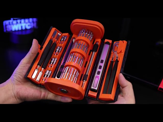 83-in-1 Precision Screwdriver SetMagnetic bits for one-handed operation