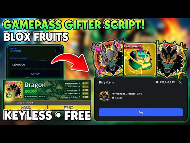 [UPDATED🐲] GamePass Gifter Script Blox Fruits Script! 🔥 | NO KEY • UNDETECTED • OVERPOWERED