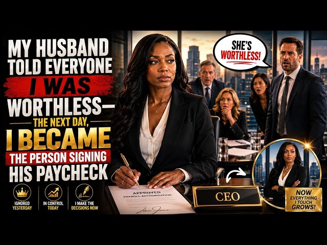 My Husband Told Everyone I Was Worthless—The Next Day, I Became the Person Signing His Paycheck
