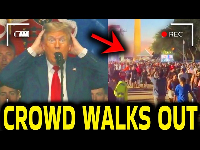 Trump PANICS On Stage As Crowd WALKS OUT