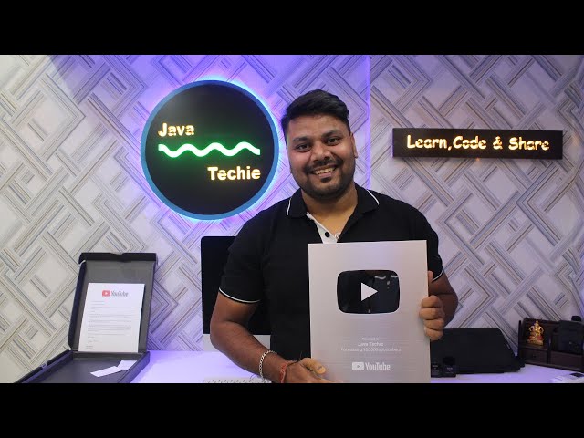 100K SPECIAL + YouTube Silver PLAY Button Unboxing🔥 | Setup Reveal | JavaTechie
