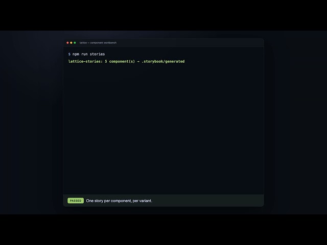 Set up a generated component workbench in ten minutes — Lattice DXP