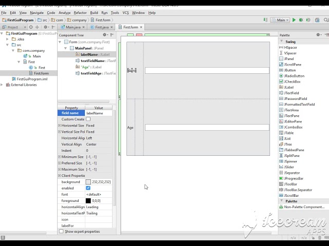 Making GUI in Java | Intellij | Swing Part 1