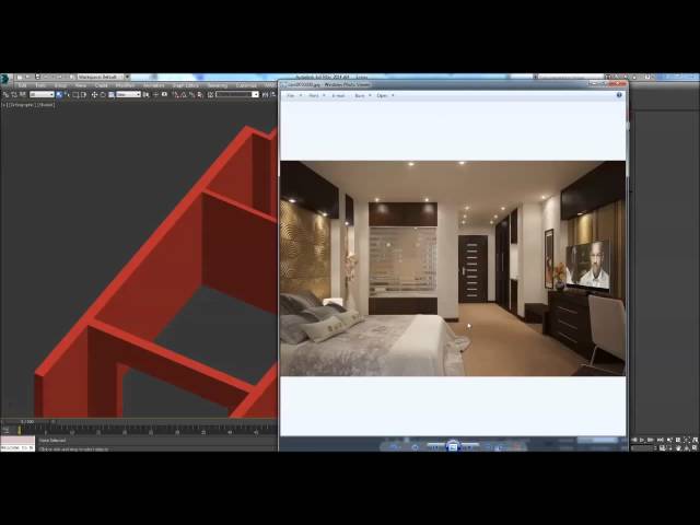 Hotel room interior visualization Tutorial. Modeling-part 01