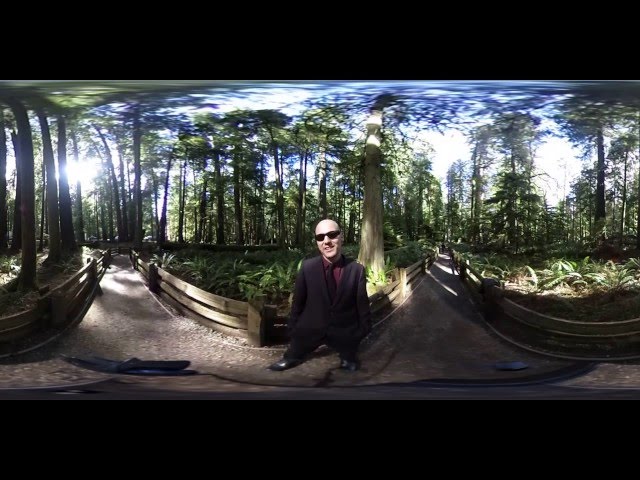 360 video message to Dounia from cathedral grove for VR Digigram