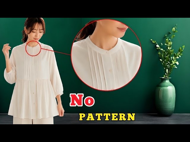 ✅ DIY Pintuck Blouse | Elegant Sewing Tutorial for Beginners