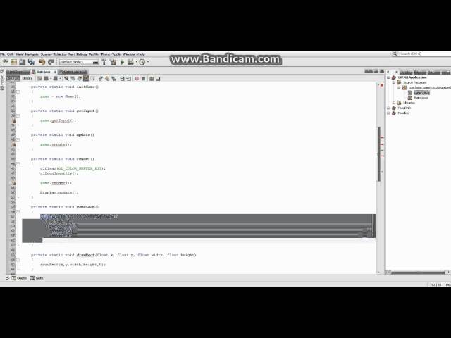 Java LWJGL/OpenGL Game Development Tutorial 5: Creating the framework for Pong