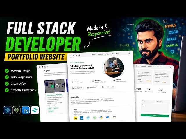 How to Create a Portfolio Website for Freshers #portfolio #websitedevelopment #websites #reactjs 