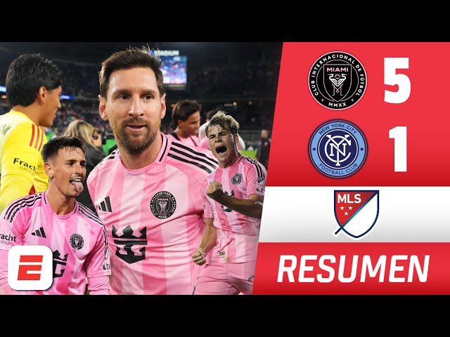 MESSI AVANZA a la FINAL de MLS. INTER DE MIAMI GOLEA al NEW YORK CITY FC con HAT TRICK de ALLENDE