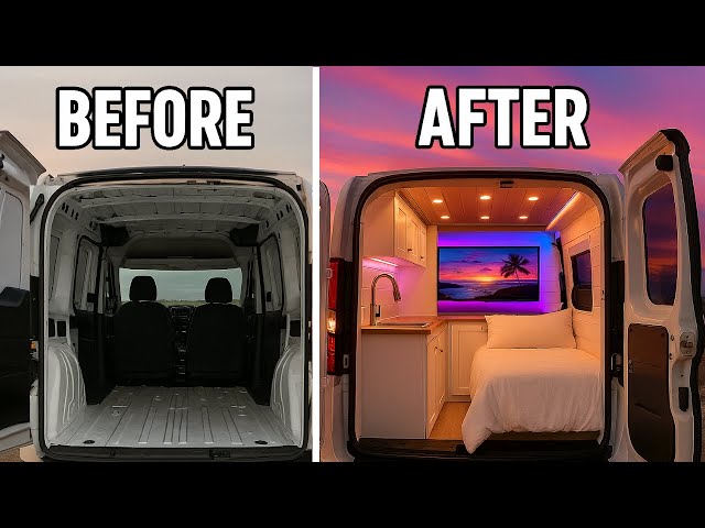 I built a MICRO CAMPER VAN in 30 Days