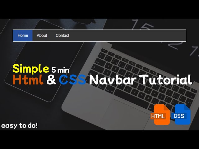 Build A Stunning Navbar in Minutes - HTML & CSS Tutorial