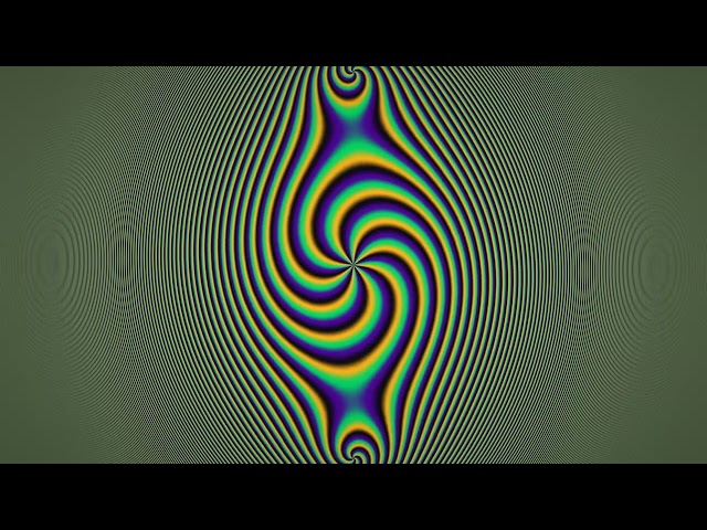 Seamless Loop Liquid Gold Obsidian Quad Mandala, Mathematical Interference Pattern | 4K 60FPS