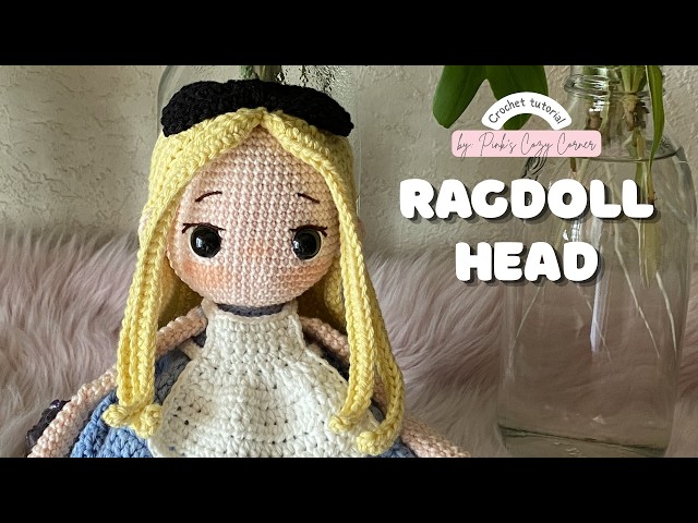 How to Crochet a Cute Doll Head & Face | Alice in Wonderland Amigurumi