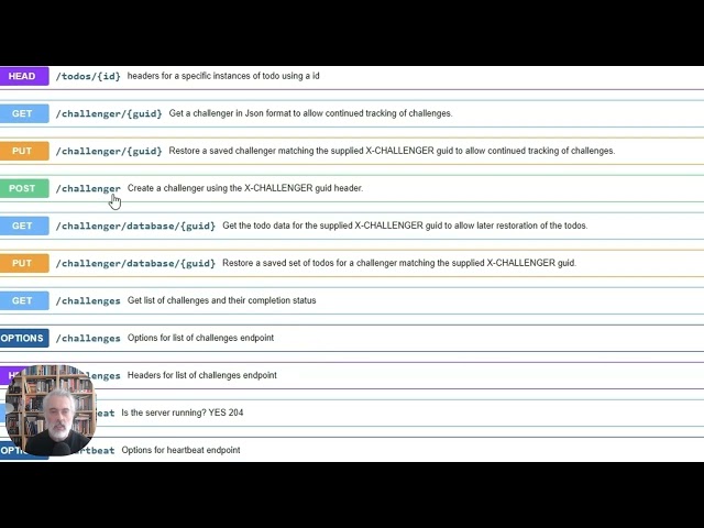 API Challenges Swagger UI Integration