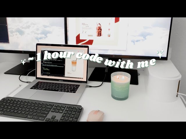 ~ 1 Hour Code With Me / Study With Me (with Music)