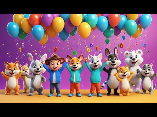 One, Two, Three—Let’s Count to Ten! | Fun Counting Rhyme for Kids | Learn Numbers with Music