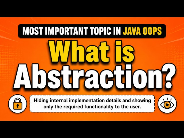 What is Abstraction in Java? | Abstraction in Java Explained with Example | Java OOPs