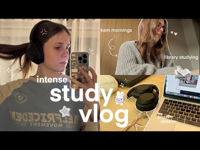 intense study vlog 📝 uni library day, 6am morning, productive studying & final assignment work