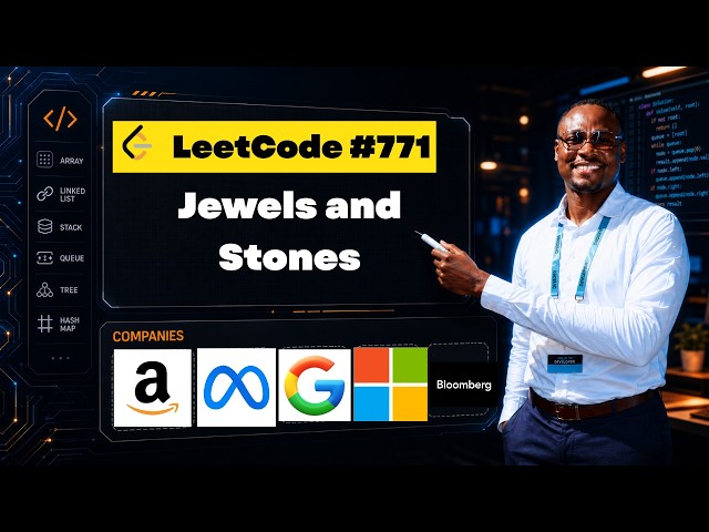 LeetCode 771 Jewels and Stones — Python HashMap Walkthrough