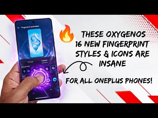 🔥 These OxygenOS 16 New Fingerprint styles & Icons are INSANE ! For all OnePlus Phones