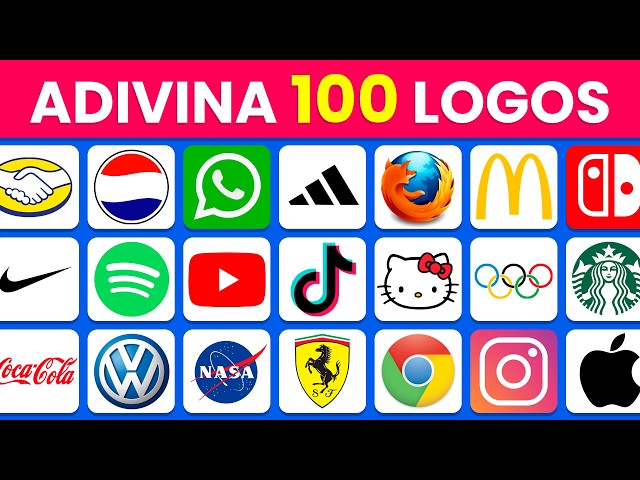 Adivina los 100 LOGOTIPOS Más Famosos del Mundo 🛍️✅  | ¿Cuántas Marcas Conoces? 😉
