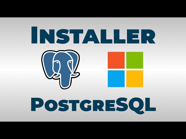 How to install PostgreSQL on Windows?