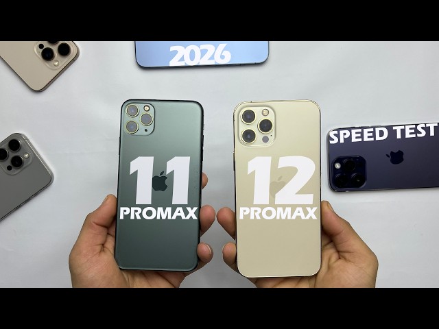 iPhone 11 Pro Max vs iPhone 12 Pro Max Speed Test (iOS 26)