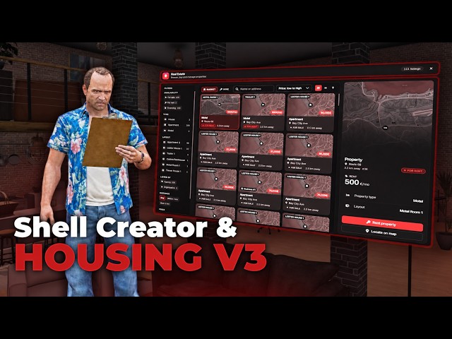 Advanced FiveM Housing Script V3 & Shell Creator [ESX/QB/QBOX]